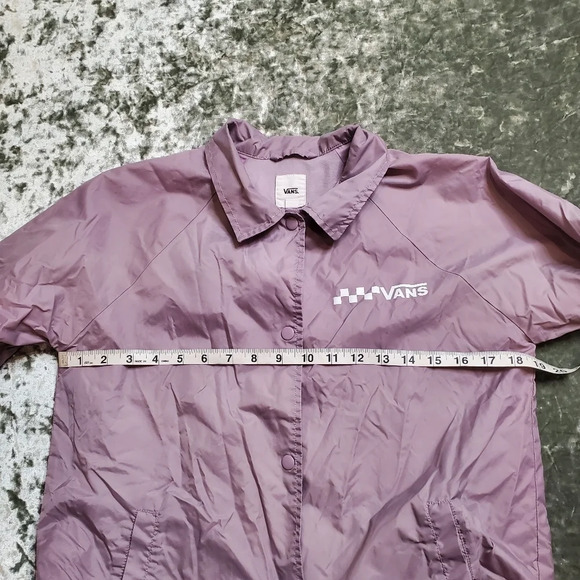 Vans Purple Snap Button Windbreaker Jacket - Picture 6 of 8